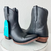 Lane EMMA JANE Womens Cowboy Bootie 7.5 Black Western Cowgirl Short Ankl... - $138.60