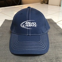 New Bud Light Beer Hat Blue White Logo Adjustable Baseball Dad Cap ~773A - $19.30