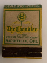 Vintage Federal Matchbook Chandler Hotel Cook’s Bay Marshfield Oregon Co... - $19.01