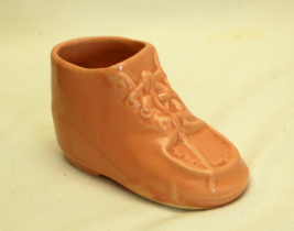 McCoy Pink Baby Lace Up Shoe Ceramic Planter 1950’s Nursery Line USA - £13.23 GBP