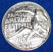 FAMOUS AMERICAN FESTIVALS NEW ORLEANS MARDI GRAS DOUBLOON BEAUTY QUEEN F... - £2.39 GBP