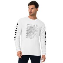 Christian Long Sleeve Shirt Psalm 23 – Fitted Crew | Roaring Faith Wear - $60.50+