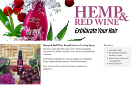 Agadir Hemp & Red Wine Liquid Mousse Styling Spray, 8 fl oz image 5