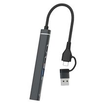CHB025S USB-C Hub USB-A Multiport Docking Station with USB 2.0, 2xUSB-C ... - $5.65