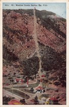 Colorado ~ Manitou Scenic Inclinaison Chemin de Fer ~1920s Carte Postale - $7.77
