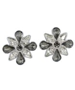 Vintage Black Diamond Color Button Earrings Post AVON - $353.83 MXN