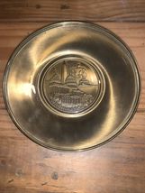Washington D.C. Souvenir Brass &amp; Glass Decorative 6" Plate Coin Trinket ... - $9.90