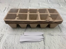 Seed Starter Peat Pots Kit Germination Seedling Trays are Biodegradable - $20.19