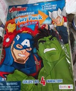 Set Of 2 Marvel Avengers Surprise Play Pack Grab &amp; Go Includes One Chara... - $94.24 MXN