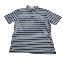 Patagonia Shirt Mens M Blue Stripe Polo Short Sleeve Button Up Collared Top - £19.33 GBP