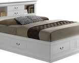 Glory Furniture Louis Phillipe Full Storage Bed in White - $1,237.99