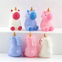 Light Up Unicorn Squishy Ball - Squeeze and Watch it Glow - Set of 3 - £11.48 GBP