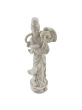 Homeco Asian Lady Geisha with Urn White Porcelain Figurine Japan - $22.76