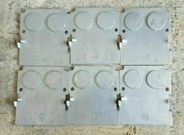 (Lot of 6) Appleton Electrical Box Cover Plate 3&quot; x 3-1/2&quot; Metal Cover - $15.09