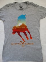 Yellowstone TV Show Horse Landscape Licensed Women&#39;s T-Shirt - £12.55 GBP