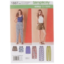 Simplicity US1887K5 Easy to Sew Women&#39;s Pants, Shorts, and Skirt Sewing ... - £18.09 GBP