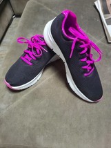 Skechers Women&#39;s Arch FIT-Sunny Outlook Black/Hot Pink Sneaker 8 - $29.70