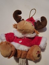 Vintage Hug Fun Small Plushie Plush Stuffed Toy Christmas Holiday Moose Reindeer - £15.12 GBP