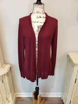 Cato Size Large Long Cardigan Sweater Wine Colored - £6.23 GBP