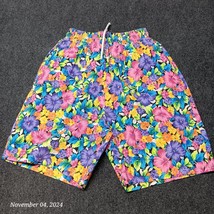 Vintage Double Take Shorts Women Medium Floral Print All Over Elastic Wa... - £14.26 GBP