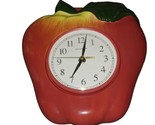 Acu-Rite Apple Kitchen 10&quot; Wall Clock Battery Powered Ceramic Works On 1... - $25.00