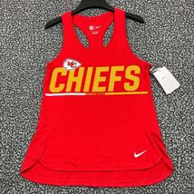 Nike Shirt Women Medium Red Kansas City Chiefs Sleeveless Racerback New M - $22.88
