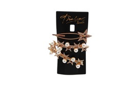 Thalia Sodi 3-Pc. Gold-Tone Pavé &amp; Faux Pearl Star Hair Barrette Set - £10.47 GBP