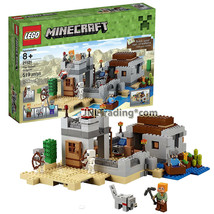 Year 2015 Lego Minecraft 21121 THE DESERT OUTPOST with Skeletons,  Alex ... - $149.99