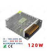 24V 120W Switch Power Supply 100-240V AC to DC 5A Indoor LED Driver Conv... - $28.66 CAD
