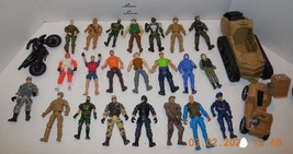 lot of 25 action figures and vehicles - £22.87 GBP