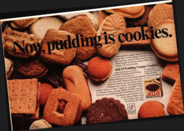 1967 Pudding is cookies Jell-O Vintage Print Ad Nostalgia a3 - £19.16 GBP