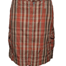 Plaid Knee Length Cotton Skirt Size 8 - £19.73 GBP