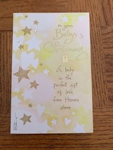 Unisex Baby Christening Greeting Card, comes with envelope. - $7.80