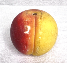 Vintage Stone Fruit Peach B Italian Alabaster Marble Country Home Primitive - €21,36 EUR