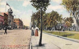 Broad Street Military Park Newark New Jersey 1910c postcard - £5.86 GBP