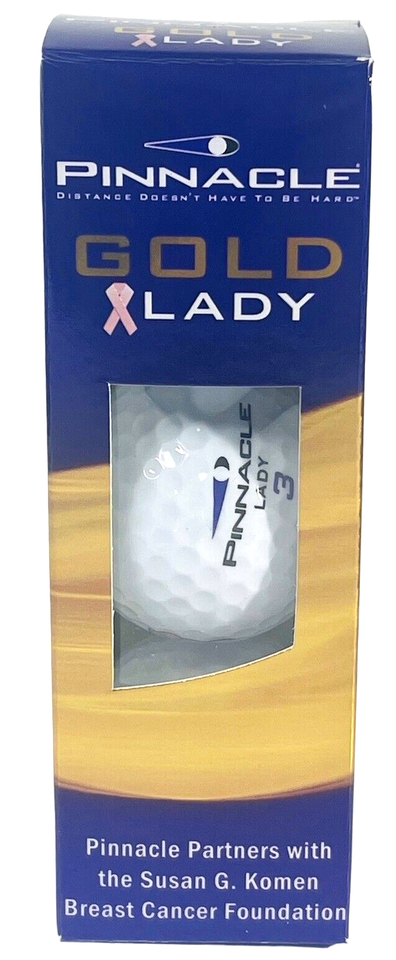 3-GOLF BALLS, SUSAN KOMAN FOUNDATION -LADY #3 Pinnacle NEW - $4.50
