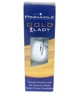 3-GOLF BALLS, SUSAN KOMAN FOUNDATION -LADY #3 Pinnacle NEW - $6.17 CAD