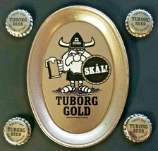 Vintage Tuborg Go Tip / Change Tray 1990&#39;s Skal! Borg II Viking  NOS - $22.99