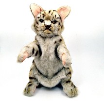 Leopard Hand Puppet Full Body Doll Hansa Real Looking Plush Animal Learning Toy - £44.82 GBP