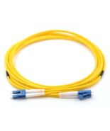 2 pack x 3 meters- LC/UPC Duplex Fiber Optic Patch Cable - 9/125µm 3mm Y... - $21.75