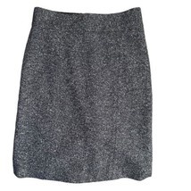 Banana Republic Mad Men Straight Pencil Skirt Wool Silk Black Lined Women Size 4 - £19.49 GBP