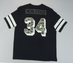 New Nike 2014 Men&#39;s Thick T-shirt XL MCMLXXXIX Rare #34 Football Jersey Camo - £22.37 GBP