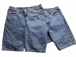 Levis 505 Denim Shorts Mens 34 Lot of 2 Regular Fit  Blue Jeans - £27.36 GBP