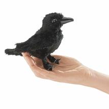 Folkmanis Mini Raven Finger Puppet - £17.65 GBP