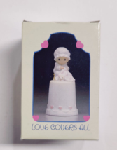 Precious Moments 1984 Thimble  Love Covers All 12254 With Box - $10.00