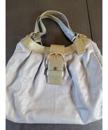 coach silver leather  hand bag pink interior - €46,86 EUR