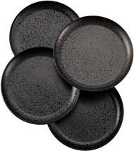 OVER AND BACK Noir 8.66&quot; Salad Plates - Set Of 4 NEW - £23.59 GBP