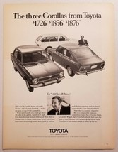 1970 Print Ad The Toyota Corolla Sedan, Station Wagon & Fastback Models - $12.85