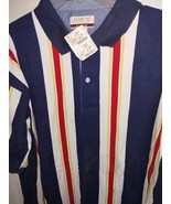 NWT Vintage Jos A Bank Joe&#39;s Casual 100% Cotton Pullover Red, White &amp; Bl... - $465.08 MXN
