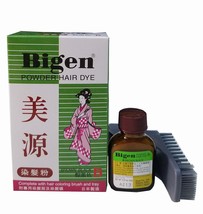Japan made Bigen Powder Hair Dye 6g x 5 packs Color B - Brown Black - $23.90